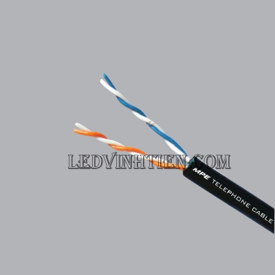 CÁP ĐIỆN THOẠI 2 ĐÔI (1/0.5 X 2P)