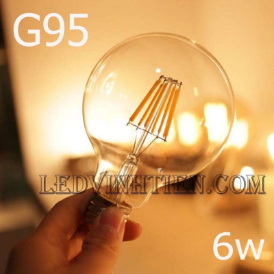 Đèn led trang trí quán edison G95 6w