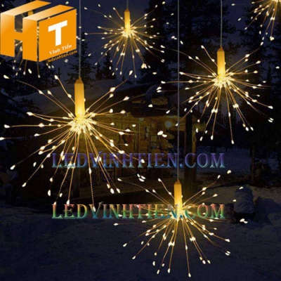 Đèn led pháo bông màu vàng