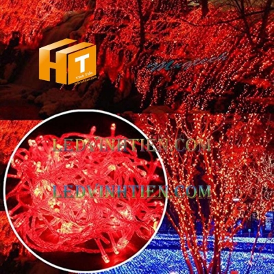 Đèn trang trí noel 5m màu đỏ