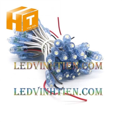 Led đúc F8 12V đầu trong màu trắng