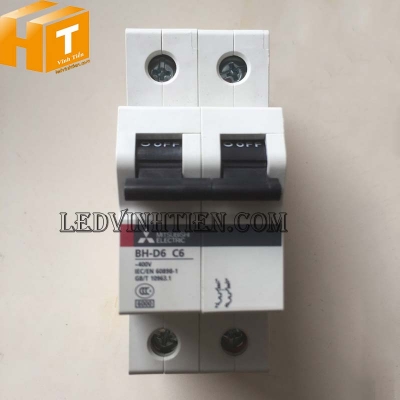 MCB 2P 4A D2P-004C6M Mitsubishi